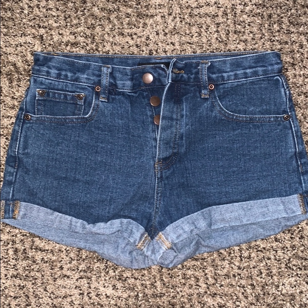 Blue jean shorts
